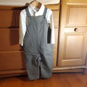 Black Dressy overalls set Sz 18-24months